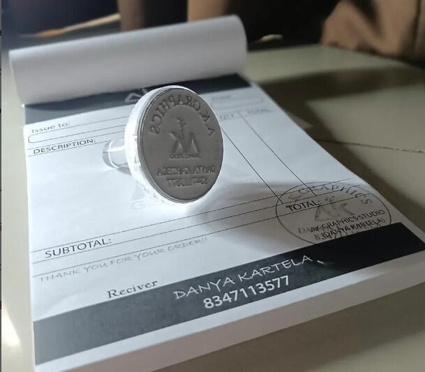 Customizrd Bill book with stemp